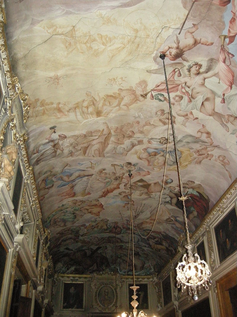 Palazzo Giugni - la Galleria, il soffitto